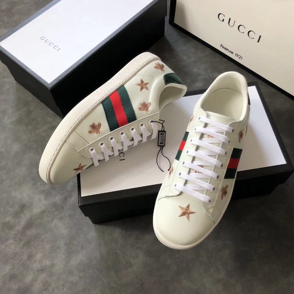 newgUCCI LEATHER CASUAL SHOES FOR WOMEN